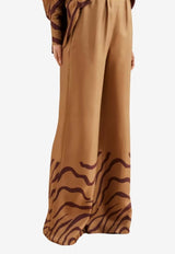 Raquel Diniz Sofia Zebra Print Wide-Leg Pants Beige 9003004 NSS0020 00630_002_BEIGE