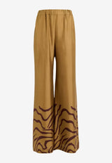 Raquel Diniz Sofia Zebra Print Wide-Leg Pants Beige 9003004 NSS0020 00630_002_BEIGE