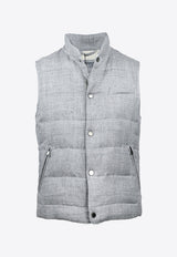 Corneliani Wool-Blend Padded Vest Gray 9320122-93c5w8-016_Grey - 016