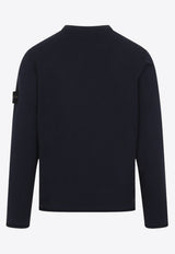Compass Patch Ribbed Sweater