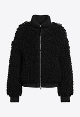 Moncler Wool-Blend Zip-Up Cardigan 9B00004M6567/R_MONGE-999