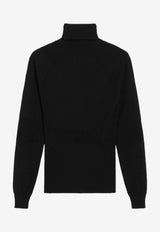 Moncler Grenoble Wool-Blend Turtleneck Sweater Black 9F00001M1122/R_MONGR-999