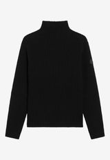 Moncler Logo Patch High-Neck Sweater Black 9F00006M4281/R_MONCL-999