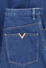 Valentino VGold Straight-Leg Jeans Blue 9V3DE15CBKP 558