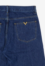 Valentino VGold Straight-Leg Jeans Blue 9V3DE15EBKN 558