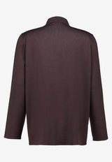 Valentino Wool Cardigan with Shirt-collar Brown 9V3KA06QBLY E04