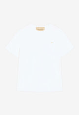 Valentino Mini VGold T-shirt White 9V3MG10VBGR 0BO
