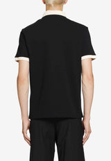 Valentino VGold Polo T-shirt Black 9V3MH01KBGT 9RA