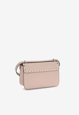 Valentino Small Rockstud Crossbody Bag in Calfskin Pink 9W2B0T76VSF 16Q