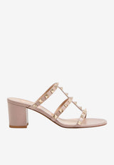 Valentino Rockstud 60 Sandals in Calf Leather Powder 9W2S0C47VOD P45