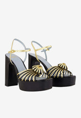 Valentino Coeur Royal 115 Platform Sandals Black 9W2S0LY2GPJ AHB