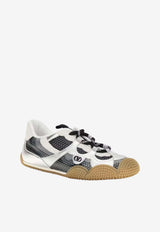Valentino Amphibia Mesh and Laminated Leather Sneakers Multicolor 9W2S0NB8SPE 9NZ
