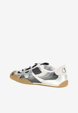 Valentino Amphibia Mesh and Laminated Leather Sneakers Multicolor 9W2S0NB8SPE 9NZ