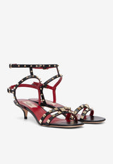 Valentino Rockstud 25 Kitten Heel Sandals Black 9W2S0PV6JDW 0NO