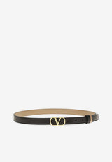 Valentino VLogo Signature Reversible Belt Black 9W2T0SU8ZDM FKF