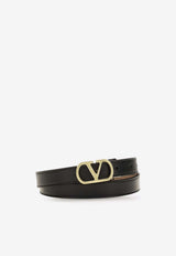 Valentino VLogo Signature Reversible Belt Black 9W2T0SU8ZDM FKF