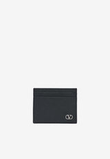 Valentino VLogo Signature Leather Cardholder Black 9Y2P0AP4UAG 0NO