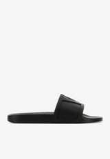 Valentino Viva Superstar Rubber Slides Black 9Y2S0J93MYC 0NO