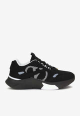 Valentino Demivee Mesh Low-Top Sneakers Black 9Y2S0N88QAP 0QS