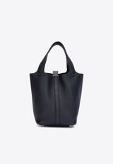 Picotin 18 in Bleu Nuit Clemence with Palladium Hardware