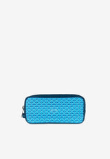 PINEL et PINEL Bonnie Coated Canvas Pouch Bag Blue A-00113_BLUE