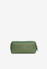 PINEL et PINEL Bonnie Coated Canvas Pouch Bag Emerald A-00114_EMERALD