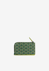 PINEL et PINEL One Coated Canvas Zip Cardholder Emerald A-00287_EMERALD