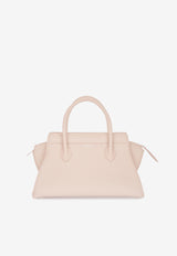 PINEL et PINEL Small Patti Taurillon Leather Top Handle Bag Beige A-00725_BEIGE