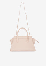 PINEL et PINEL Small Patti Taurillon Leather Top Handle Bag Beige A-00725_BEIGE