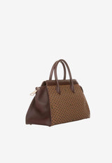 PINEL et PINEL Medium Patti Coated Canvas Top Handle Bag Brown A-00758_BROWN