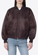 Anine Bing Leon Padded Bomber Jacket Dark Brown A-01-11853PL/R_ANINE-BWN34_323-L