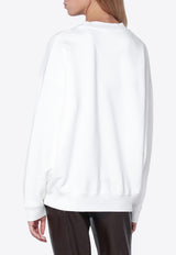 Anine Bing Jaci Los Angeles Logo Sweatshirt White A-08-10134CO/R_ANINE-IVY1