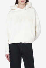 Anine Bing Harvey Logo Hooded Sweatshirt Cream A-08-11858CO/S_ANINE-WKHA3