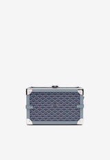 PINEL et PINEL Mini Malle Coated Canvas Box Bag Blue A-18-01019_BLUE