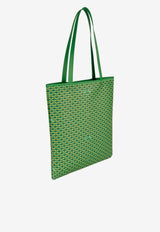 PINEL et PINEL Todd Coated Canvas Monogram Tote Bag Green A-19-04193_EMERALD