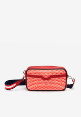 PINEL et PINEL Small Clyde Coated Canvas Shoulder Bag Red A-19-04771_RED