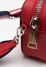 PINEL et PINEL Small Clyde Coated Canvas Shoulder Bag Red A-19-04771_RED