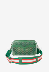 PINEL et PINEL Small Clyde Coated Canvas Shoulder Bag Emerald A-20-05061_EMERALD