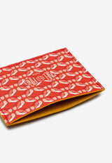 PINEL et PINEL Pop 3C Coated Canvas Monogram Cardholder Red A-20-05316_RED