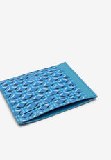 PINEL et PINEL Pierrot Coated Canvas Monogram Cardholder Light Blue A-20-05514_BLUE