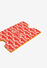 PINEL et PINEL Hublot Coated Canvas Monogram Cardholder Red A-20-05547_RED