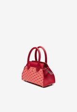 PINEL et PINEL Mini Patti Coated Canvas Monogram Handbag Red A-20-05559_RED