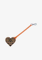 PINEL et PINEL Love Me Coated Canvas Monogram Key-Ring Brown A-21-05811_BROWN