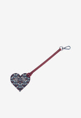 PINEL et PINEL Love Me Coated Canvas Monogram Key-Ring Indigo A-21-05813_BLUE