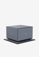 PINEL et PINEL Logo Monogram Cigar Humidor Blue A-21-06003_BLUE