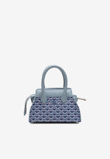 PINEL et PINEL Mini Patti Coated Canvas Monogram Handbag Blue A-22-06241_BLUE