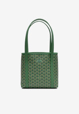 PINEL et PINEL XS Colette Coated Canvas Monogram Tote Bag Emerald A-22-06414_EMERALD