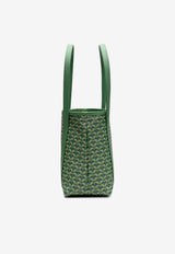 PINEL et PINEL XS Colette Coated Canvas Monogram Tote Bag Emerald A-22-06414_EMERALD