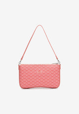 PINEL et PINEL Noemie Coated Canvas Shoulder Bag Pink A-22-06496_PINK