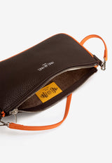 PINEL et PINEL Noemie Taurillon Leather Shoulder Bag Brown A-22-06499_BROWN